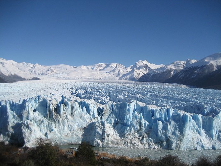 Os 10 destinos mais bonitos na América do Sul 18 Glaciar Perito Moreno - vista das passarelas
