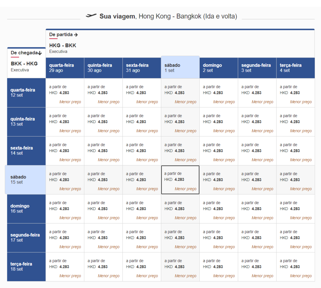 Emirates: voando na Executiva do A380 por 27.500 pontos 4 Hong Kong - Bangkok - dinheiro