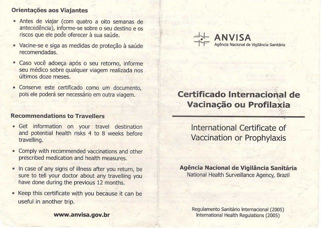 O que NÃO fazer em Bangkok, na Tailândia? 8 Certificado Internacional de Vacinaçao