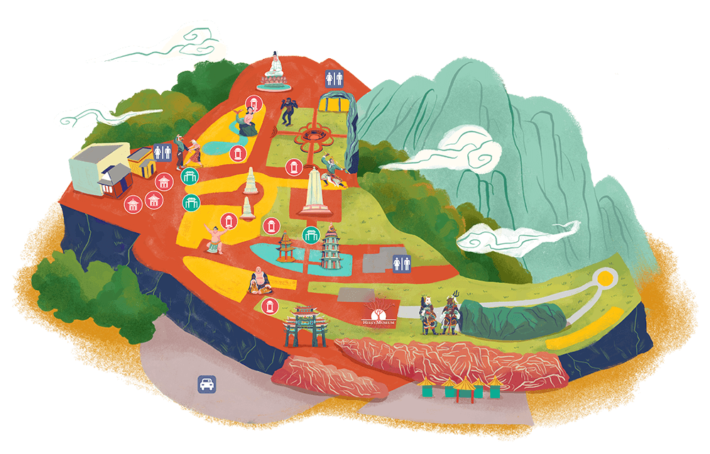 Haw Par Villa: um belíssimo parque temático em Singapura 10 Mapa do Haw Par Villa em Singapura