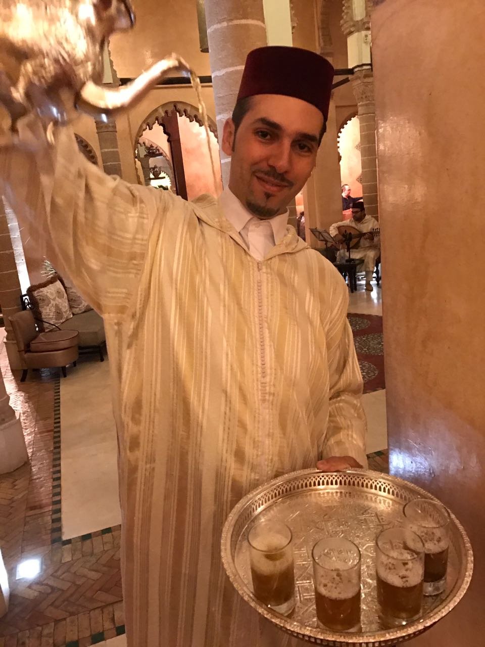 Relatos de Viagem a Rabat - a capital do Marrocos 15 Chá no Restaurante Le Ziryab, Rabat