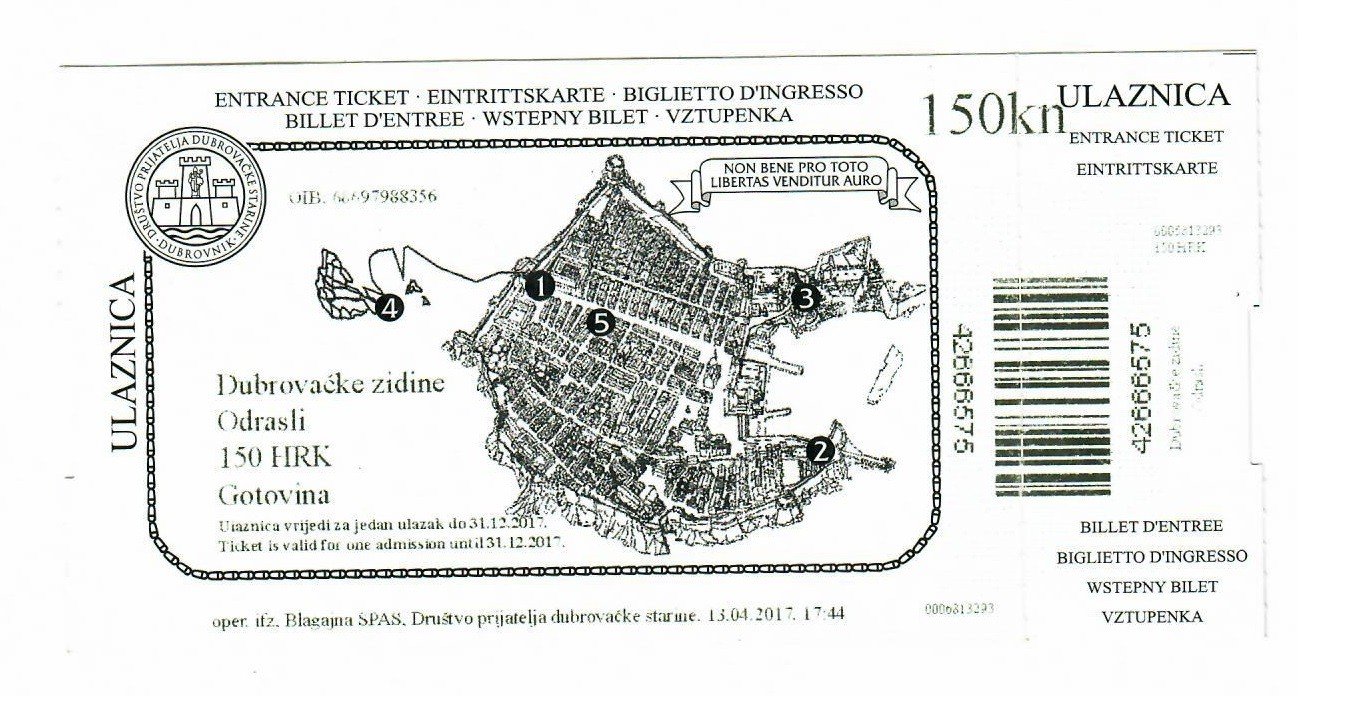 Viagem a Dubrovnik: a Pérola do Mar Adriático 18 Ingresso para Muralha de Dubrovnik