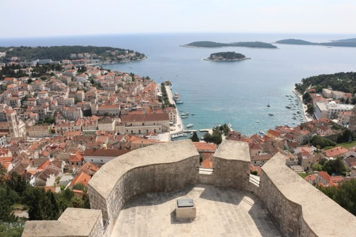 Split: passeio pelas ilhas Hvar, Brač e Sveti Klement 18 Vista a partir da Fortaleza de Hvar, Croácia