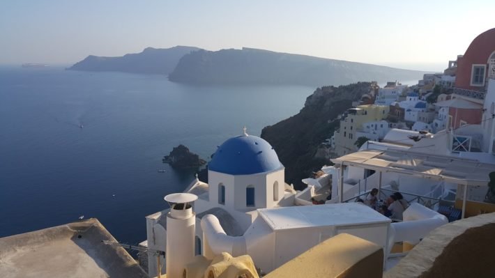 Oía, o Cartão Postal de Santorini, Grécia Oía, o Cartão Postal de Santorini, Grécia