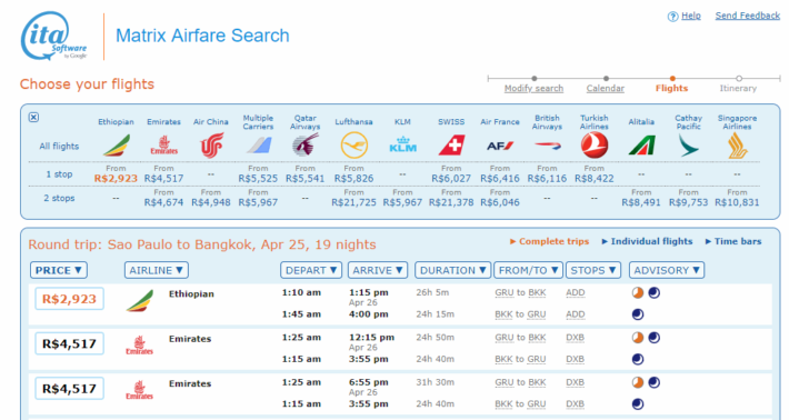 Pesquisando melhores datas para viajar Pesquisando melhores datas para viajar