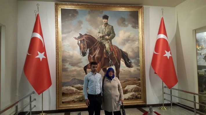 Quadro de Ataturk em Anitkabir, Atatürk & Liberty War Museum, Ankara, Turquia Quadro de Ataturk no Atatürk & Liberty War Museum, Ankara, Turquia