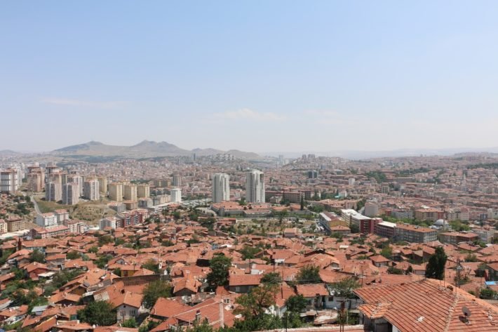 Vista de Ankara a partir do Castelo de Ankara, Turquia Vista de Ankara a partir do Castelo de Ankara, Turquia