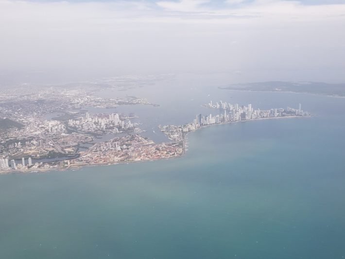 Vista Aérea de Cartagena das Índias, Colômbia