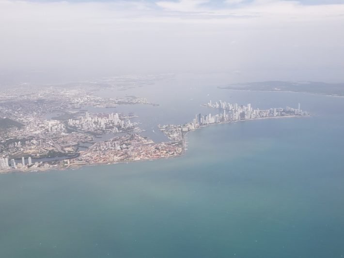 Vista Aérea de Cartagena das Índias, Colômbia Vista Aérea de Cartagena das Índias, Colômbia