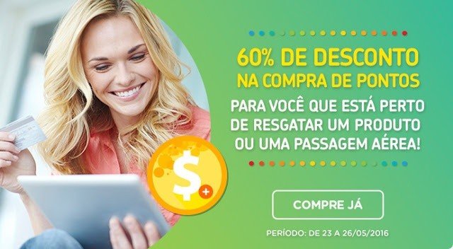 5 truques incríveis para comprar passagens aéreas pagando menos 8 Banner Desconto em Compra de Pontos Multiplus