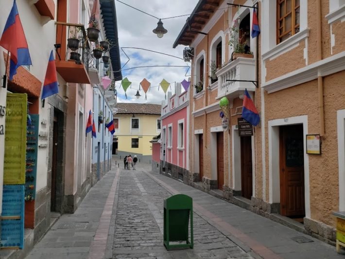 Calle La Ronda, Centro Histórico de Quito, Equador Calle La Ronda, Centro Histórico de Quito, Equador