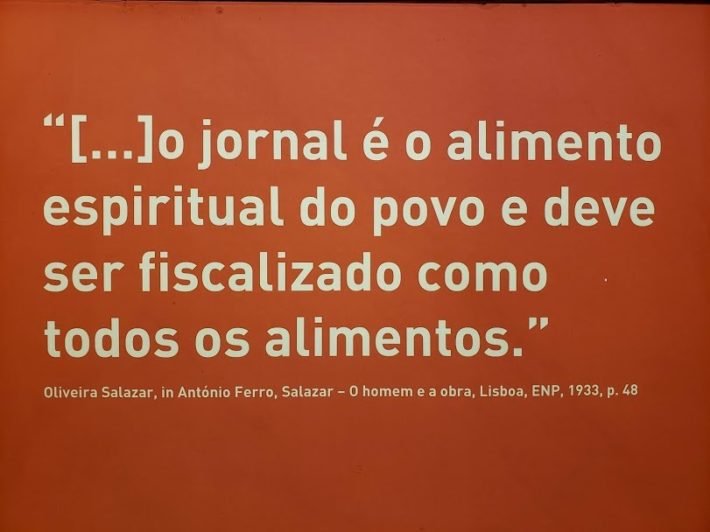 Frase do Ditador Oliveira Salazar, Museu do Aljube, Lisboa, Portugal Frase do Ditador Oliveira Salazar, Museu do Aljube, Lisboa, Portugal