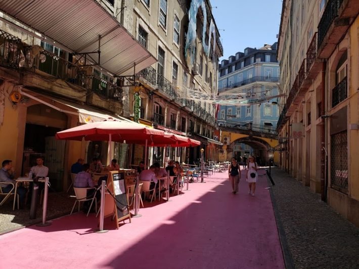 Pink Street, Lisboa, Portugal Pink Street, Lisboa, Portugal