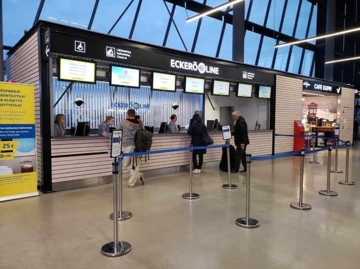 Eckerö Line Check-in Counters - West Terminal 2, Helsinki Eckerö Line Check-in Counters - West Terminal 2, Helsinki