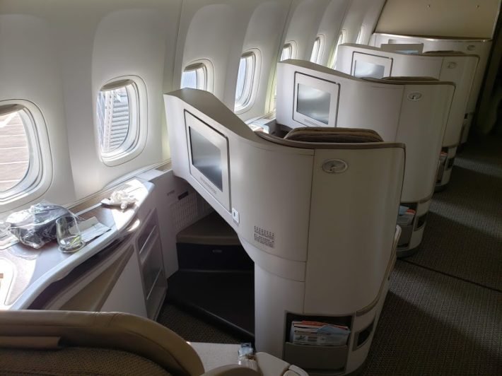 Classe Executiva do Boeing 777-300ER da EVA Air Classe Executiva do Boeing 777-300ER da EVA Air