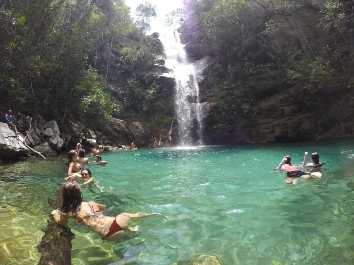 Cachoeira Santa Bárbara, Cavalcante, Chapada dos Veadeiros Cachoeira Santa Bárbara, Cavalcante, Chapada dos Veadeiros