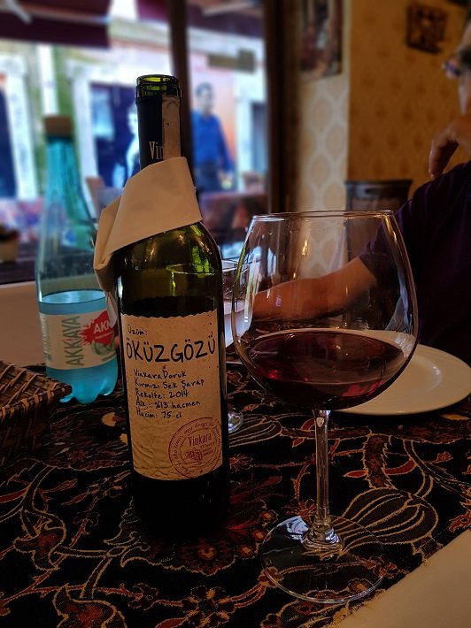 Old Ottoman Cafe & Restaurant: uma experiênca gastronômica em Istambul 5 Vinho da Uva Öküzgözü, Old Ottoman Café & Restaurant, Istambul