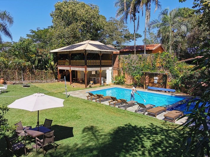 Onde ficar em Pirenópolis? Pousadas Urbanas e Campestres 12 Área Interna, Piscina, Pousada Villa Bia, Pirenópolis