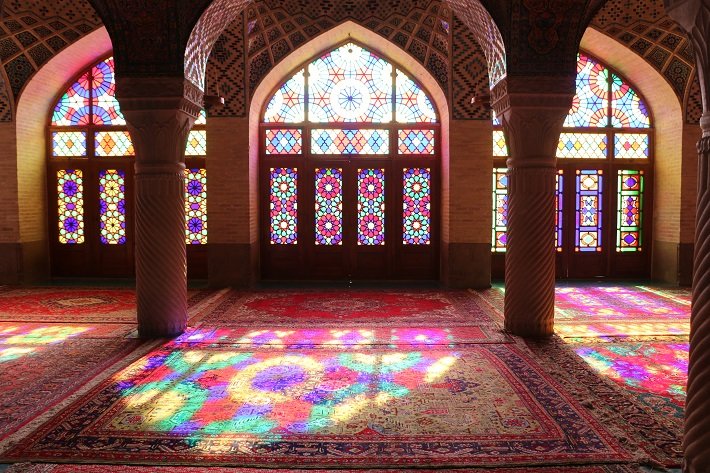 Os 10 templos religiosos mais belos do mundo 10 Pink Mosque, Shiraz, Irã