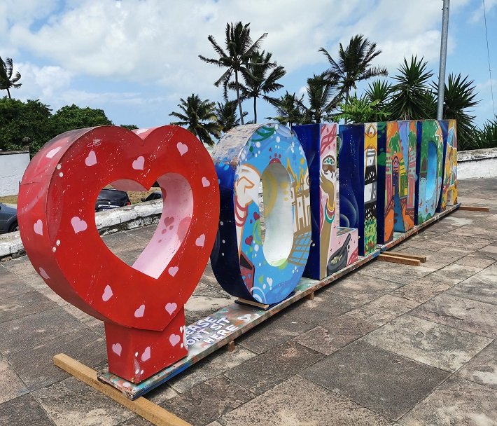 21 atrações para visitar a pé em Olinda - roteiro de 1 dia 17 Letreiro de Olinda, Alto da Sé, Pernambuco