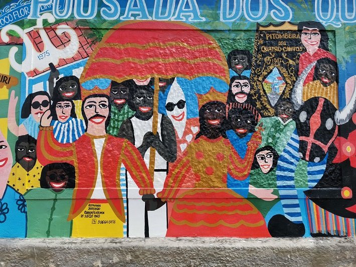21 atrações para visitar a pé em Olinda - roteiro de 1 dia 20 Painel na Rua Prudente de Moraes
